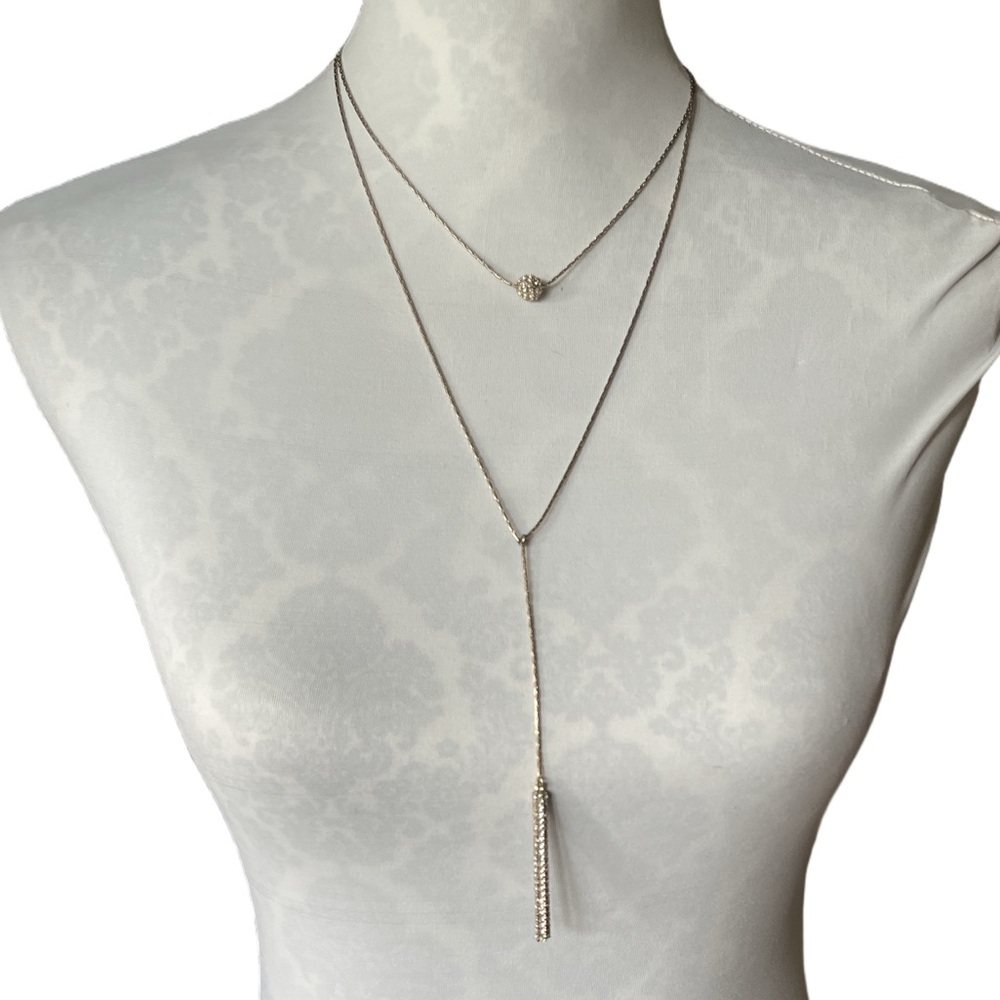 Elegant Silver Layered Necklace